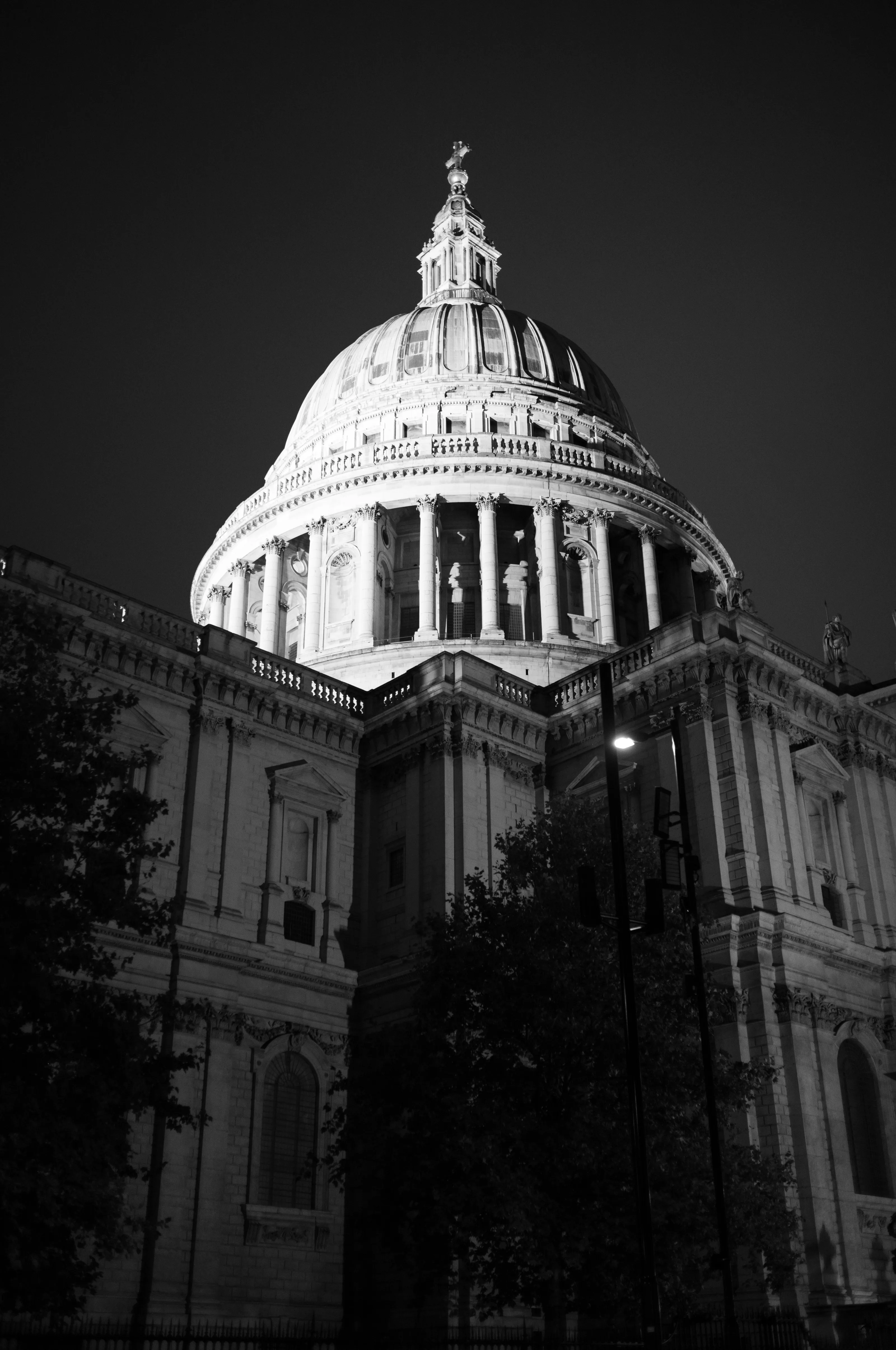 St Paul's Cathedral rises through the London morning — Wren's masterpiece photographed to reveal its permanent calm amid a restless city.